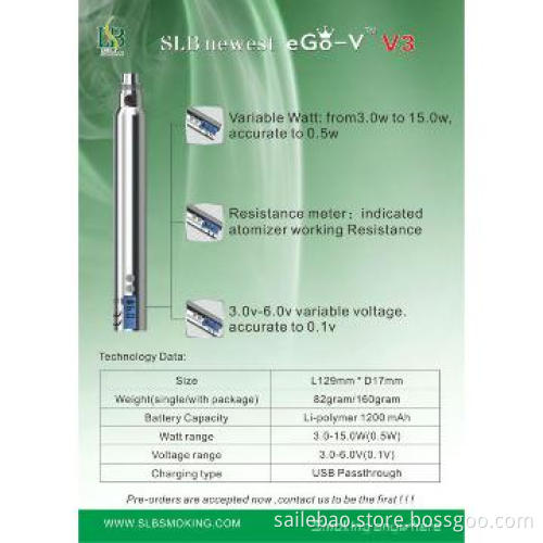 electronic cigarette wholesale slb ego lcd display